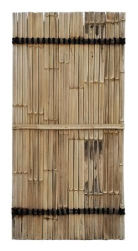 2 Panel tiras de bambú
